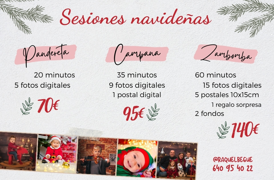 Pack Sesión Fotos Navidad